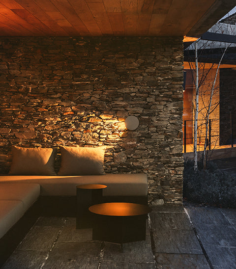 Vibia Dots Outdoor | Aplique de pared y lámpara de suelo para exterior