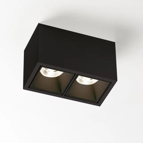 Deltalight Boxy | Downlight LED de techo cúbico o cilíndrico en superficie para interior y exterior