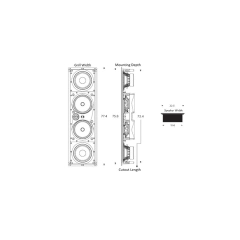 | Altavoz para empotrar en pared