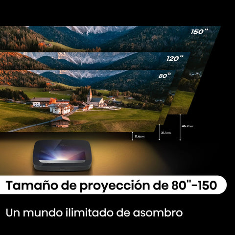 Hisense PL2 tamaño de pantalla