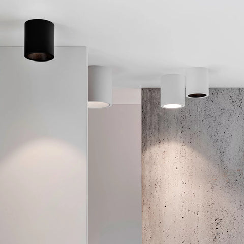 Deltalight Boxy | Downlight LED de techo cúbico o cilíndrico en superficie para interior y exterior