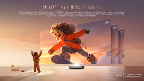 Hisense PX3-PRO TriChroma info tamaño de pantalla