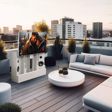 Zion ONE TV 4K | Televisor 4K Premium con sistema de elevación y audio
