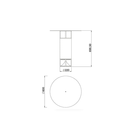 Architettura Sonora Cylinder Table