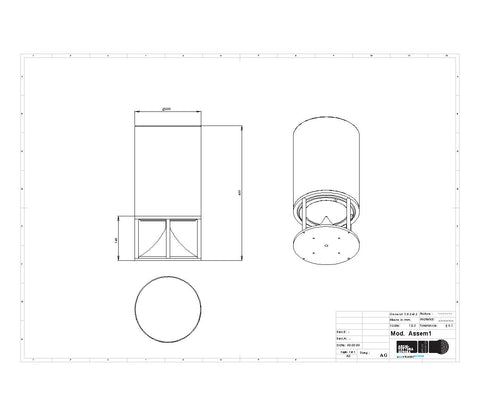 Architettura Sonora COVER-MDCY-B | Funda básica para Medium Cylinder